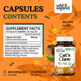 Détail des capsules de Griffe du Chat Wild & Organic, vue de près