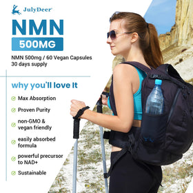 Détail des capsules de JulyDeer NMN 500mg