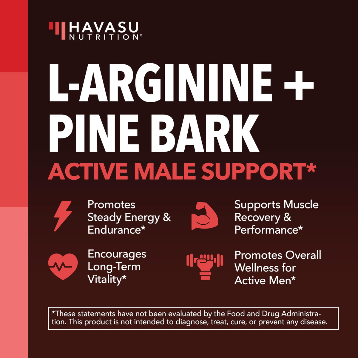 Détail des capsules de L-Arginine HAVASU NUTRITION