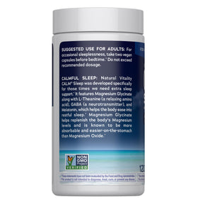 Détail des capsules de magnésium Calm Natural Vitality