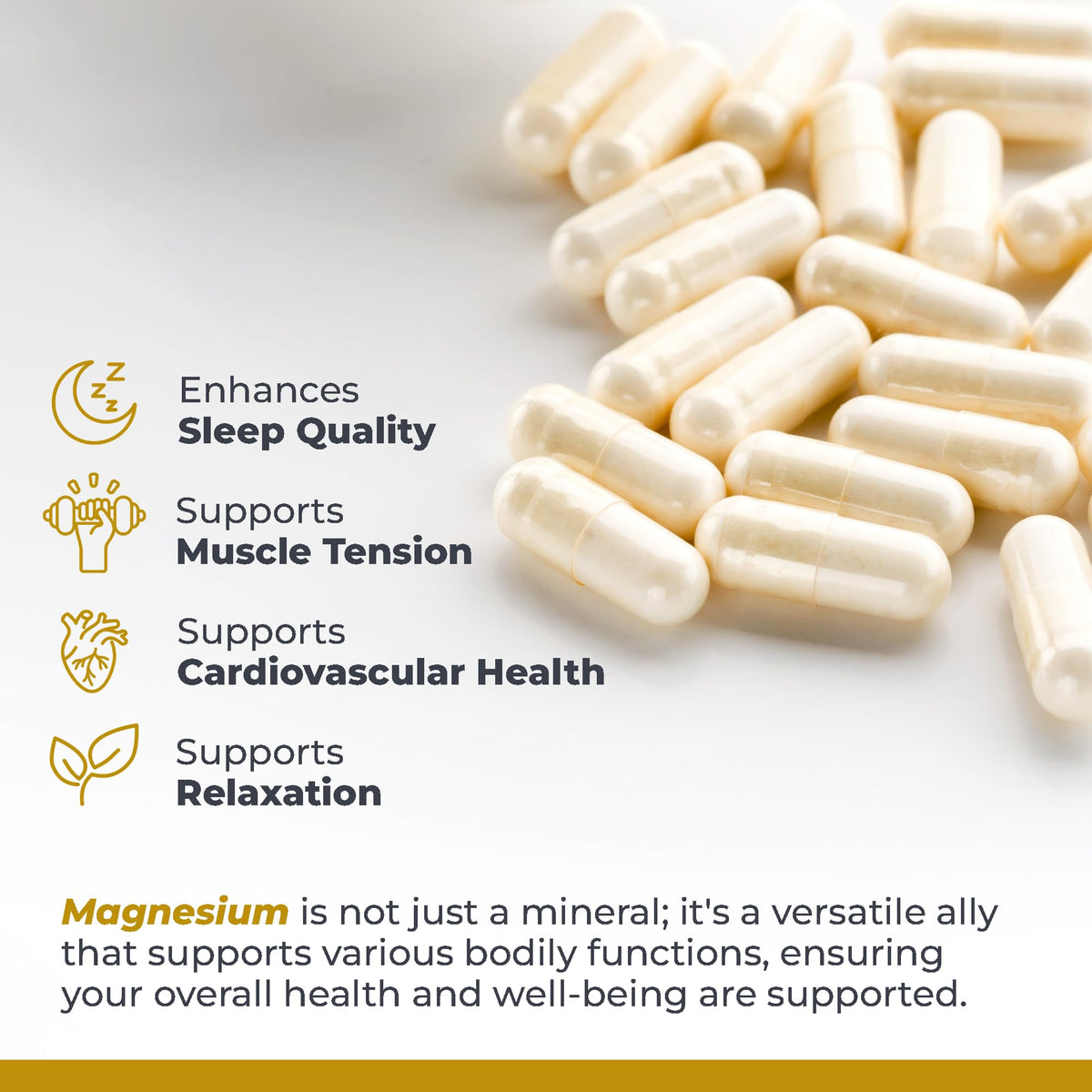 Détail des capsules de magnésium glycinate Premier Research Labs
