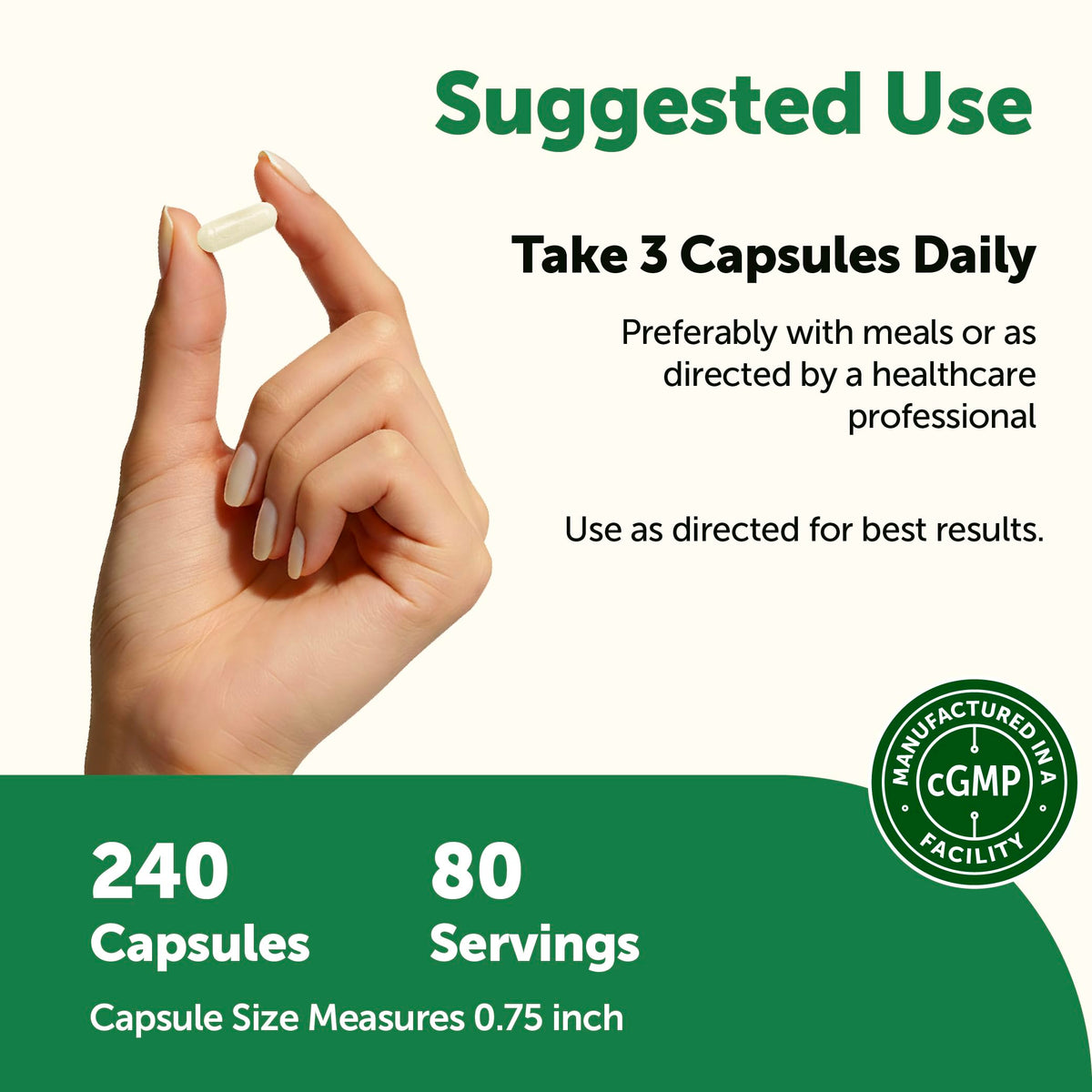 Détail des capsules de Micro Ingredients Colostrum