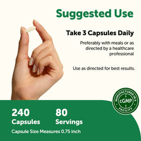 Détail des capsules de Micro Ingredients Colostrum