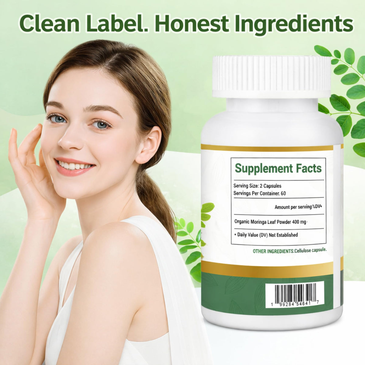 Détail des capsules de Moringa Bio MEDI BOTIC