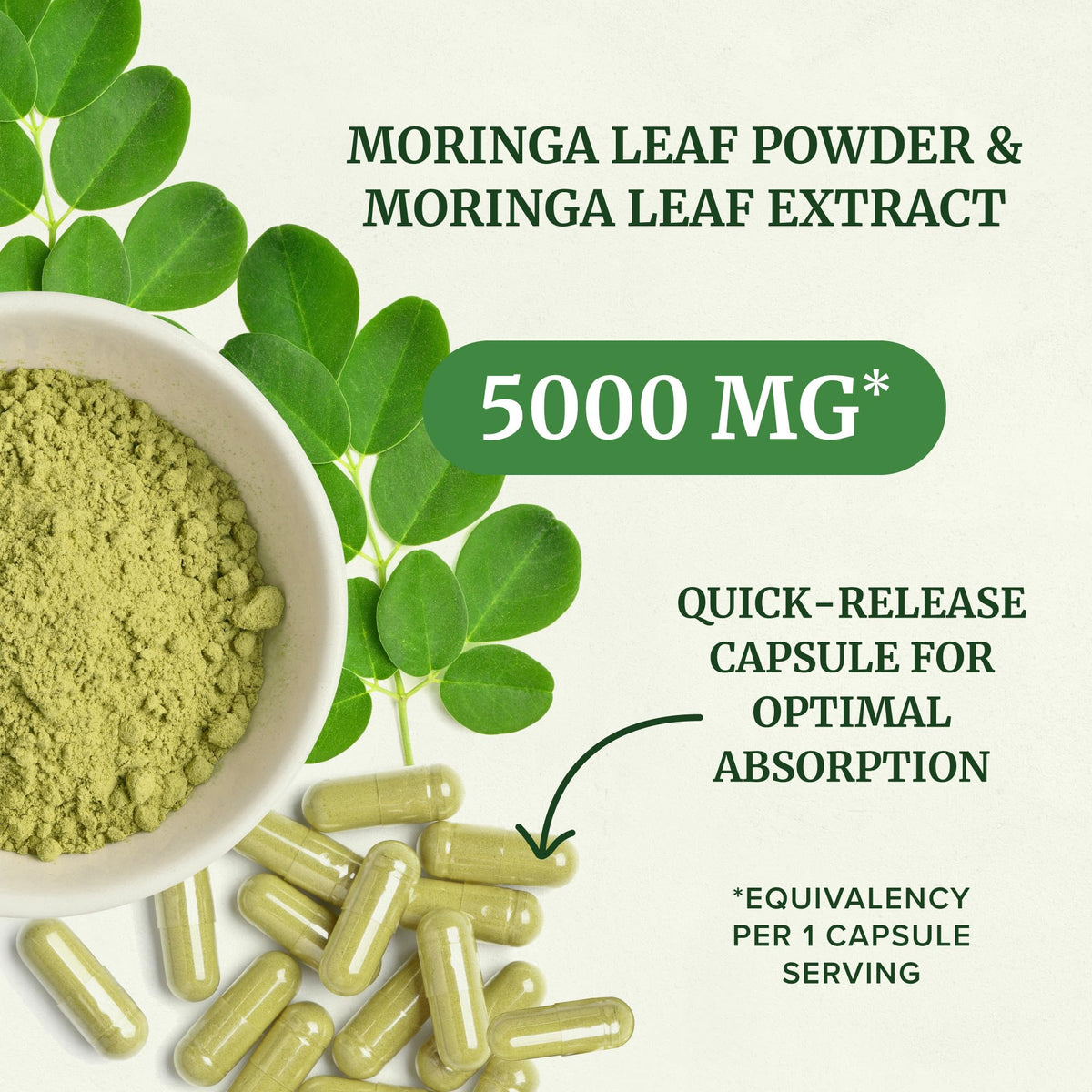 Détail des capsules de Moringa Nobi Nutrition
