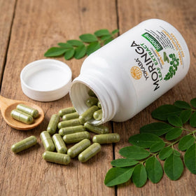 Détail des capsules de Moringa Oleifera Yokaba