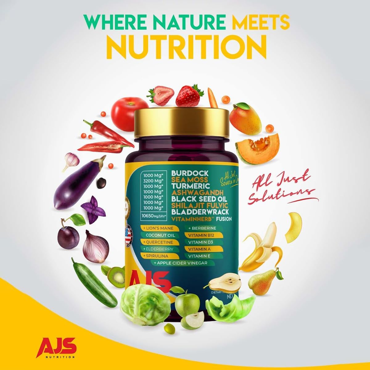 Détail des capsules de Mousse de Mer AJS Nutrition