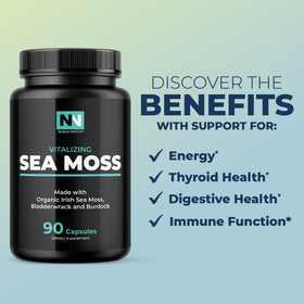 Détail des capsules de Mousse de Mer Bio Nobi Nutrition
