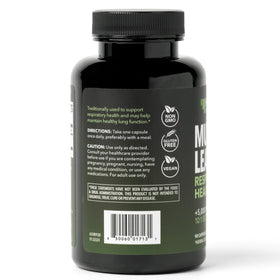 Détail des capsules de Mullein HAVASU NUTRITION sur fond blanc