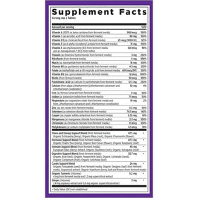 Détail des capsules de multivitamine New Chapter