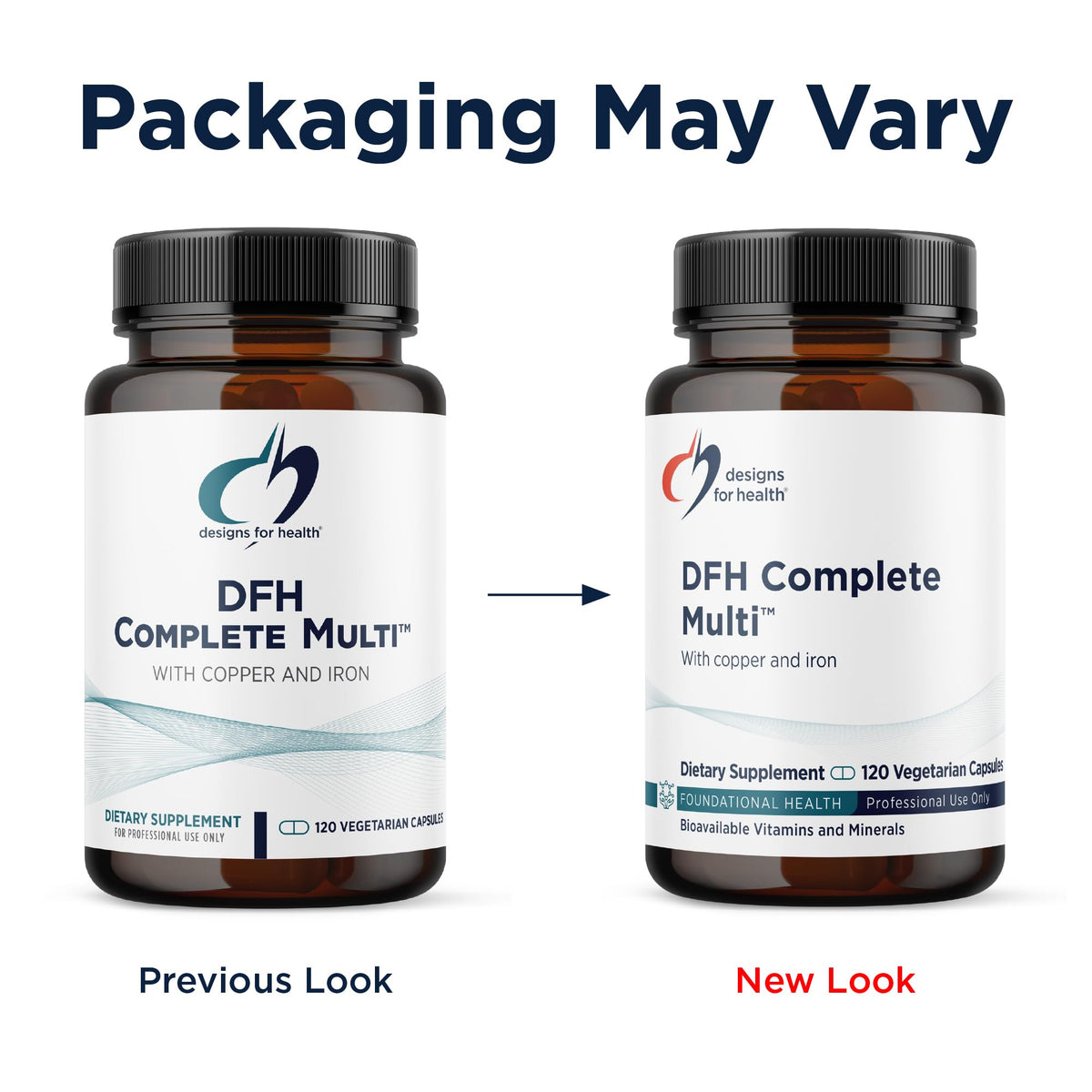 Détail des capsules de multivitamines complètes Designs for Health