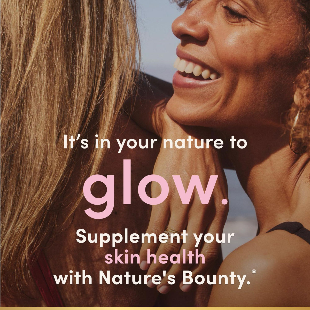 Détail des capsules de Nature's Bounty Hyaluronique et Vitamine C