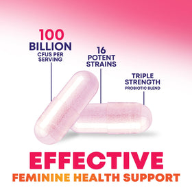 Détail des capsules de Nature's Nutrition Probiotiques Femmes