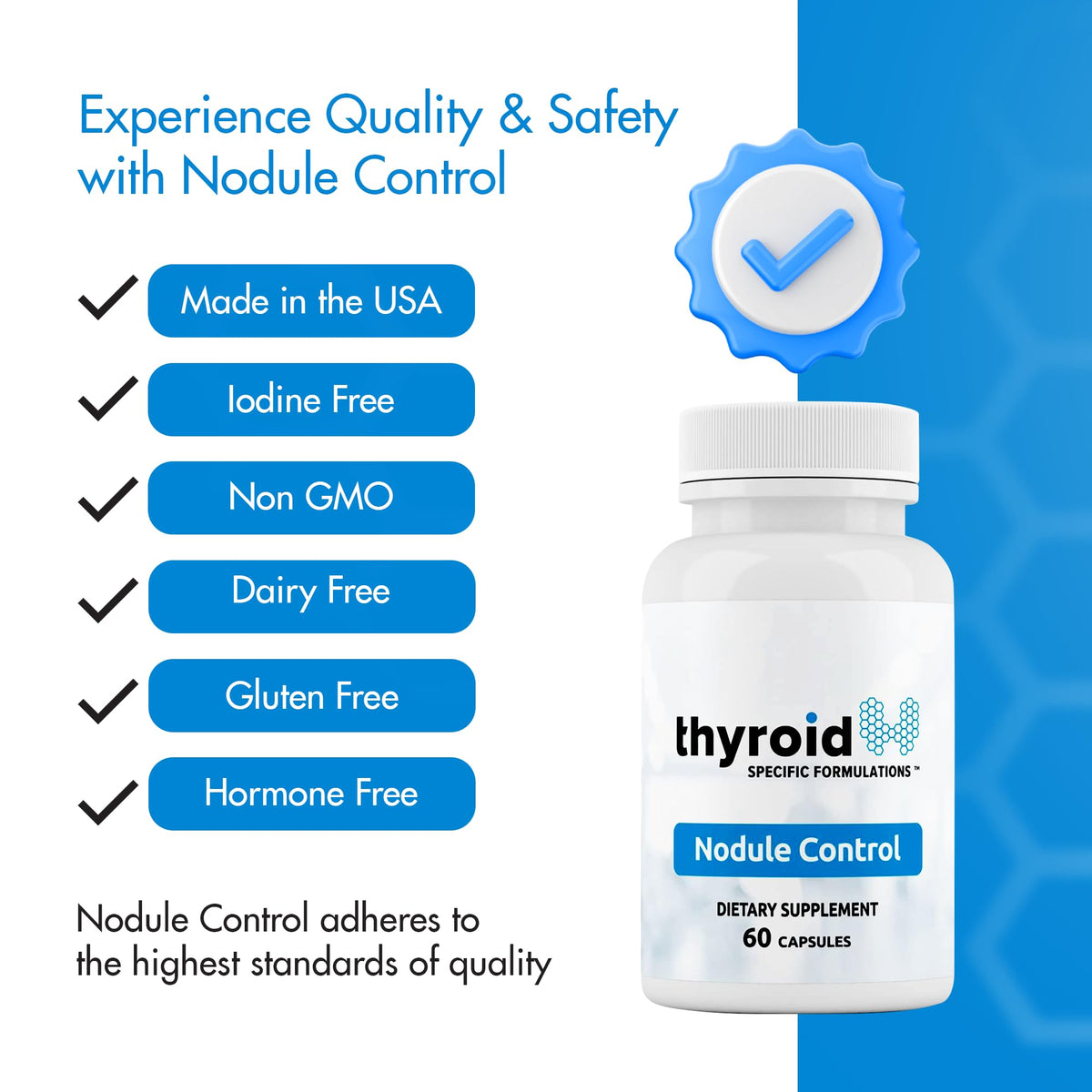 Détail des capsules de Nodule Control, couleur et taille