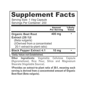 Détail des capsules de NusaPure Racine de Betterave Bio