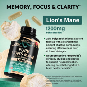 Détail des capsules de NUTRAHARMONY Champignon Lion's Mane