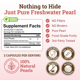 Détail des capsules de poudre de perle