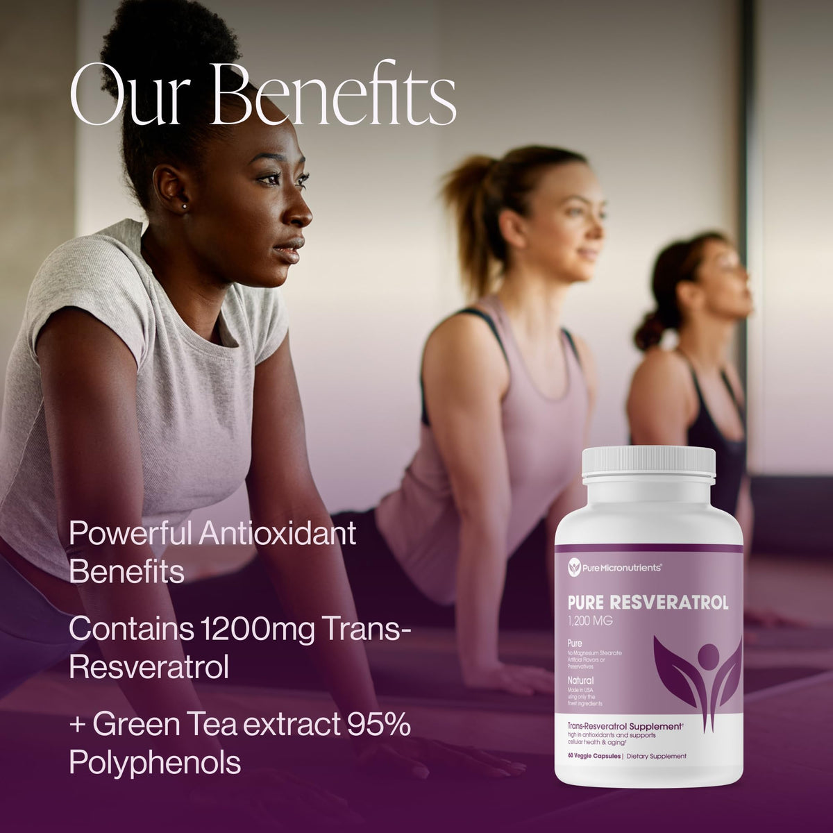 Détail des capsules de Pure Resveratrol 600mg