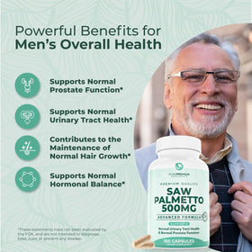 Détail des capsules de PurePremium Saw Palmetto 500mg