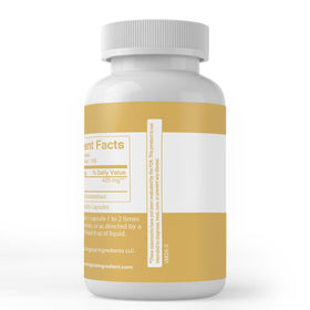 Détail des capsules de racine de gingembre PURE ORIGINAL INGREDIENTS