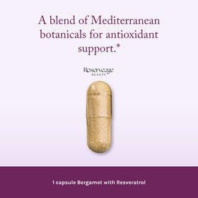Détail des capsules de Reserveage Nutrition Complément Bergamot Cholesterol