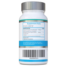 Détail des capsules de Rhodiola & Ashwagandha 600mg