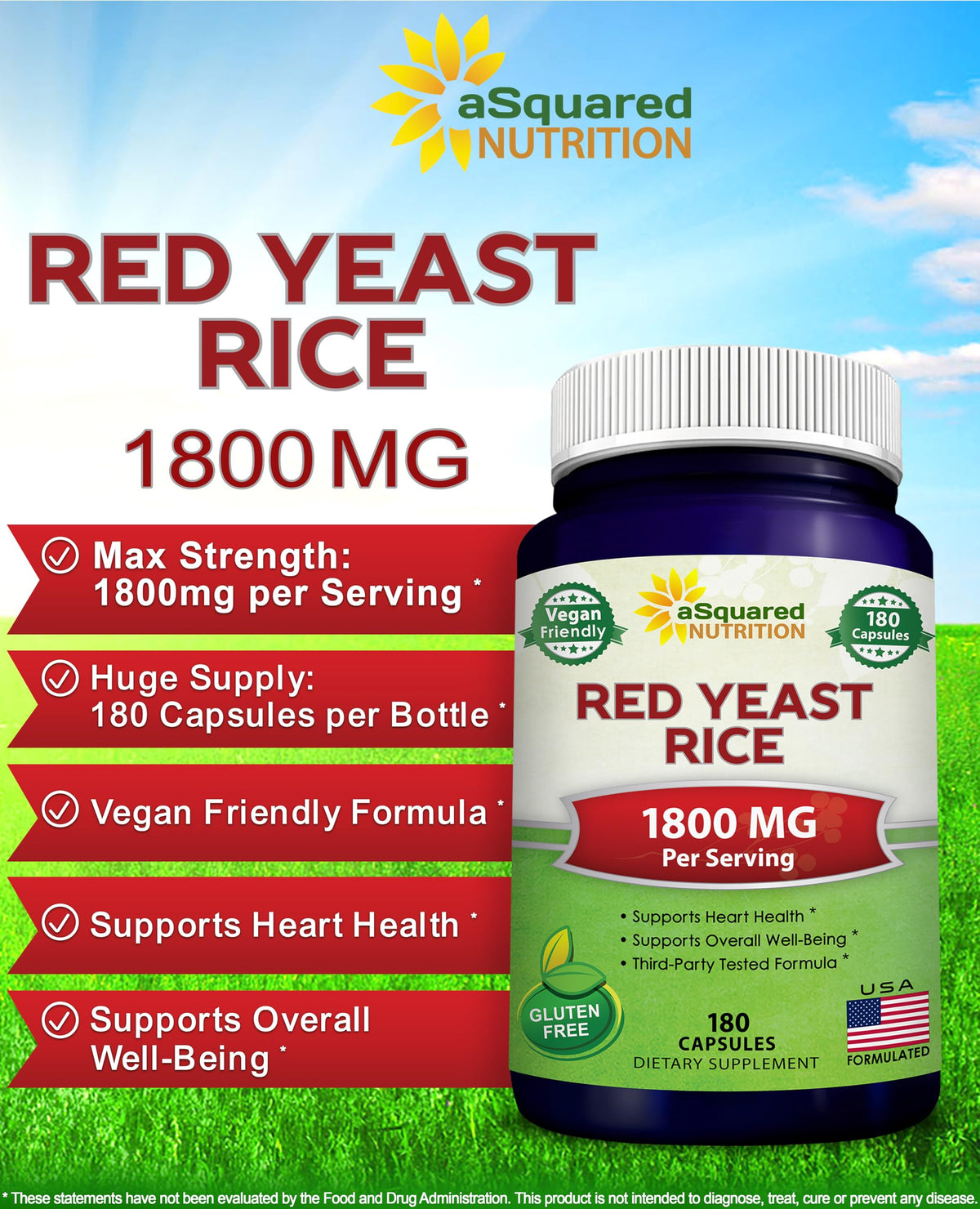 Détail des capsules de Riz Rouge aSquared Nutrition