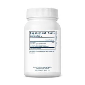 Détail des capsules de safran Vital Nutrients
