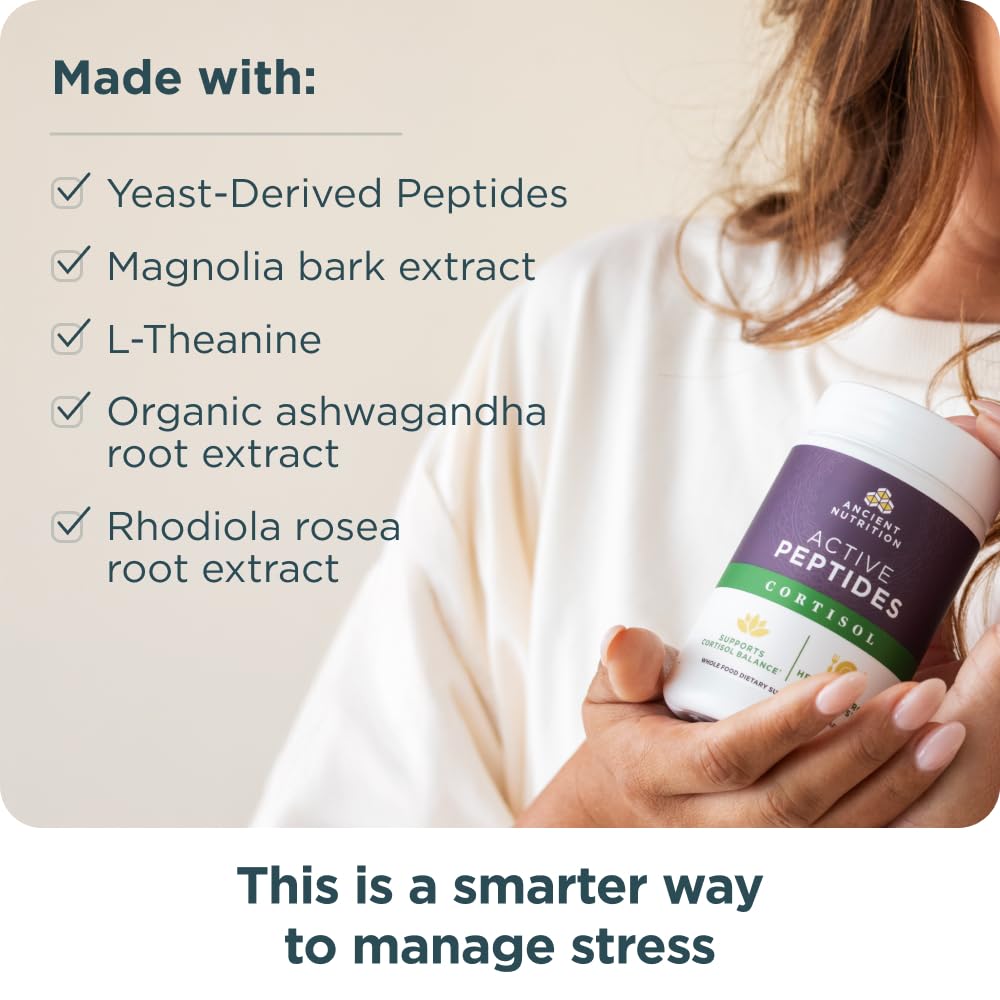 Détail des capsules de soutien au cortisol Ancient Nutrition