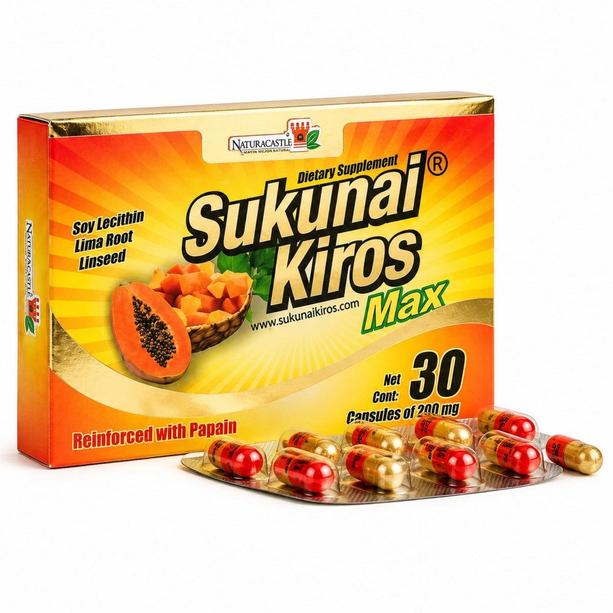Détail des capsules de Sukunai Kiros Max
