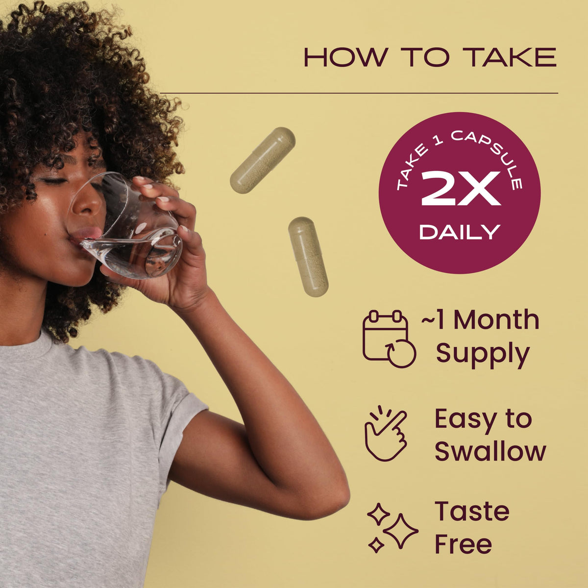 Détail des capsules de Triphala Herb Pharm