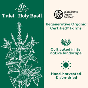 Détail des capsules de Tulsi ORGANIC INDIA
