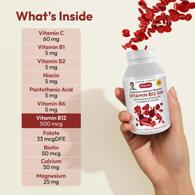 Détail des capsules de Vitamine B12 d'ANDREW LESSMAN