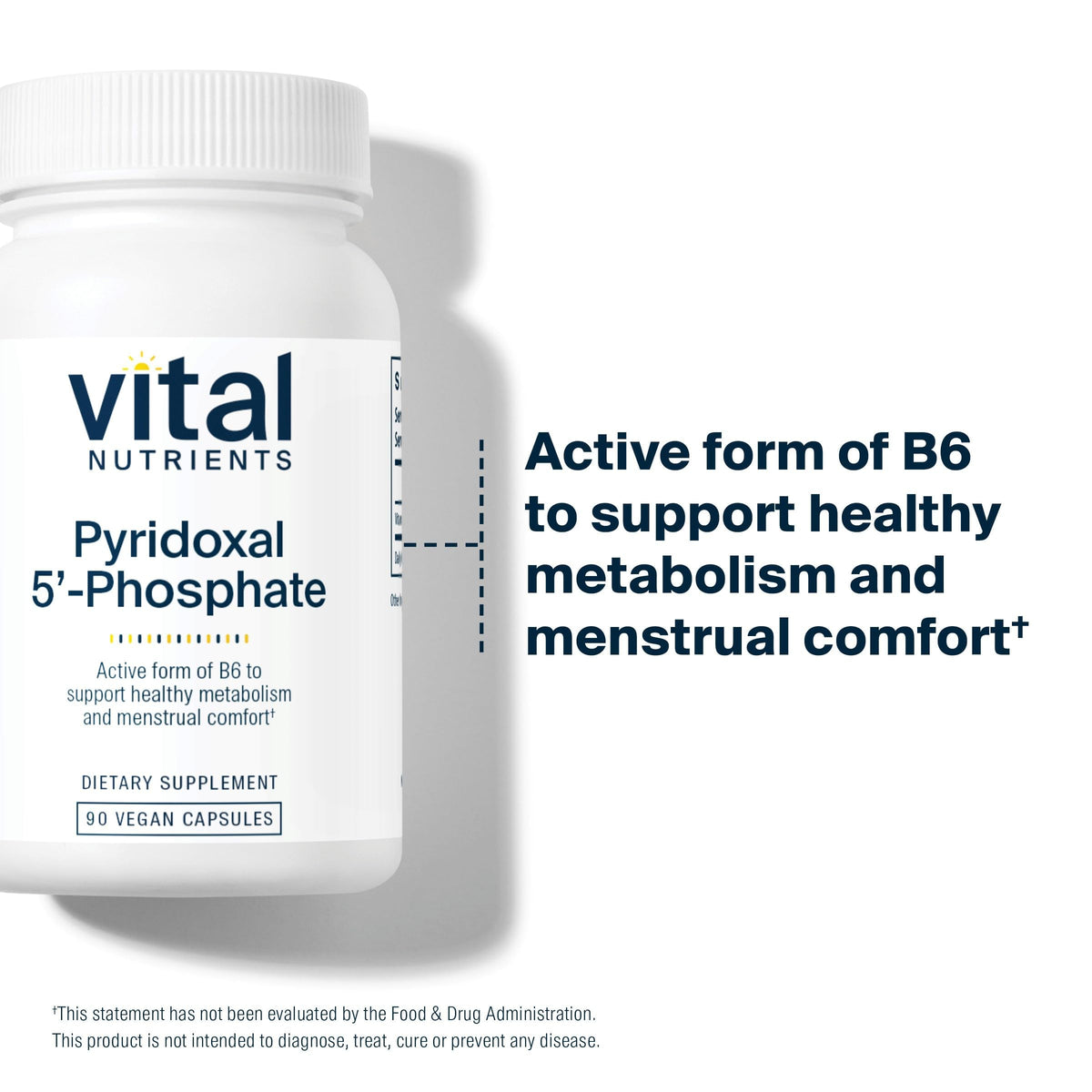 Détail des capsules de Vitamine B6 Pyridoxal-5 Phosphate