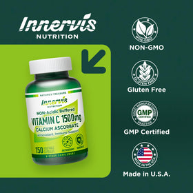 Détail des capsules de Vitamine C 1500mg INNERVISNUTRITION