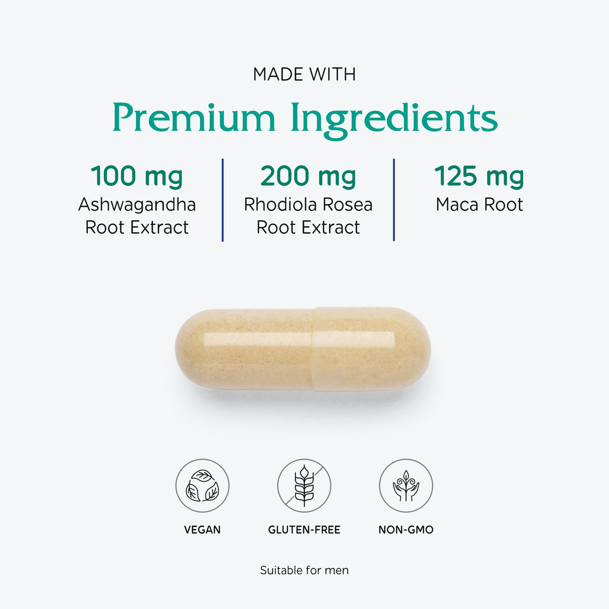 Détail des capsules de Vitanica Adrenal Assist