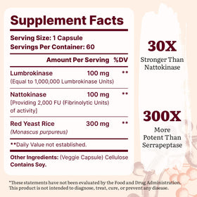 Détail des capsules de Yasumako Lumbrokinase 100mg