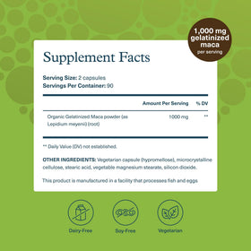 Détail des capsules de Youtheory Maca