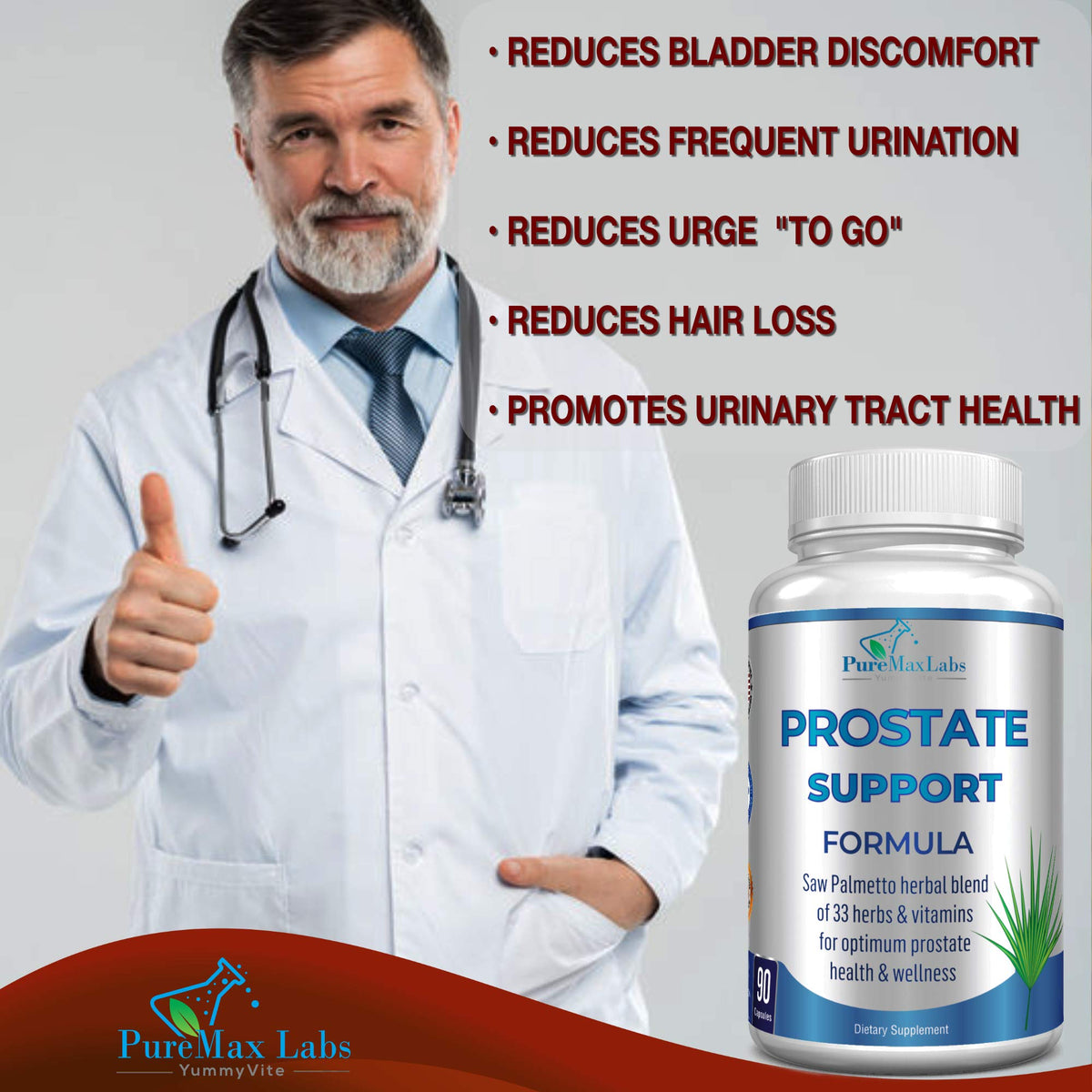 Détail des capsules de YUMMYVITE Complément Alimentaire Prostate