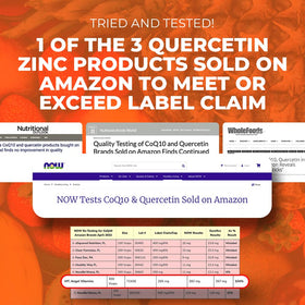 Détail des capsules de Zinc Quercétine 500mg Mt. Angel Vitamins