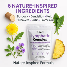 Détail des capsules du Complexe Lymphatique 6 en 1 WXDOAU