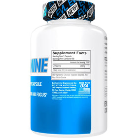 Détail des capsules Evlution L-Theanine 200mg avec étiquette