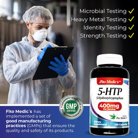 Détail des capsules FITO MEDIC'S 5-HTP 400 mg