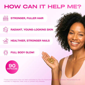 Détail des capsules GOBIOTIX pour Cheveux, Peau & Ongles