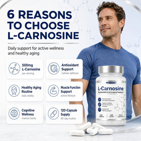 Détail des capsules Herbounty L-Carnosine 500mg