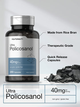Détail des capsules Horbäach Policosanol 40mg