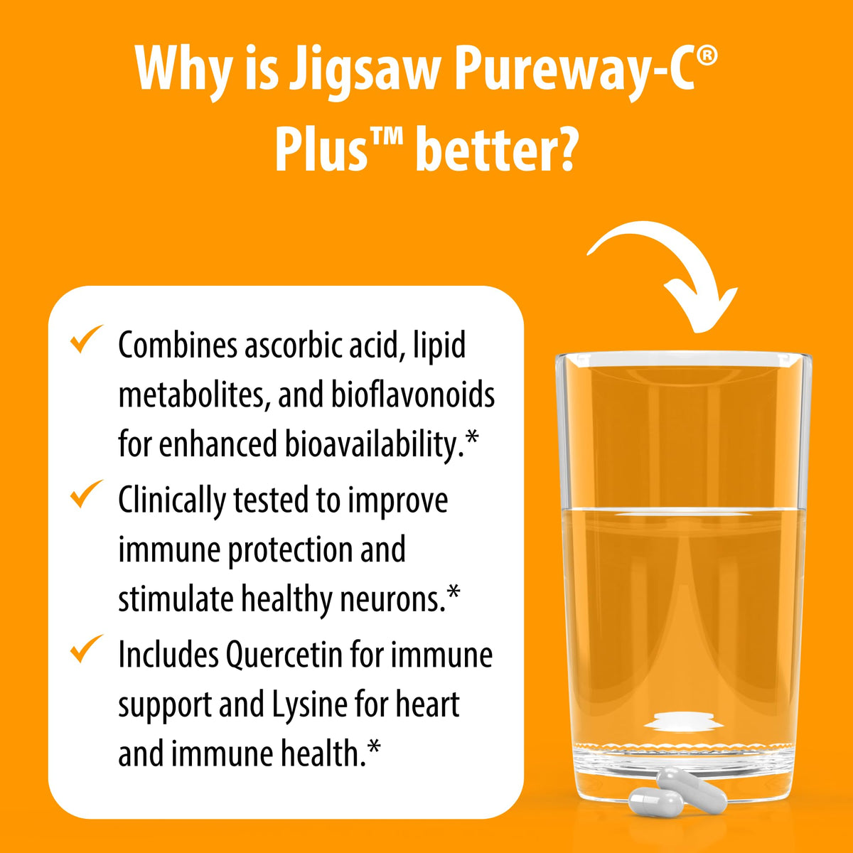 Détail des capsules Jigsaw Health Pureway-C Plus