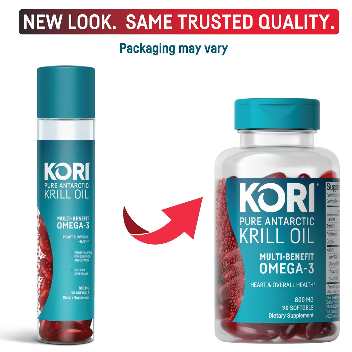 Détail des capsules Kori Krill Huile Omega-3