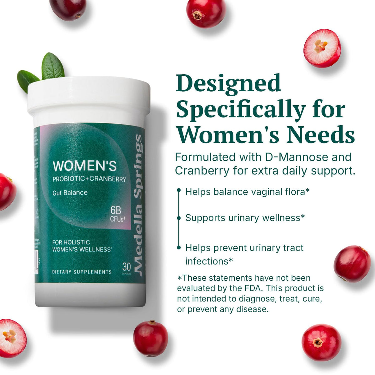 Détail des capsules Medella Naturals Probiotiques Femmes