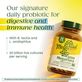 Détail des capsules MegaFood MegaFlora Probiotic